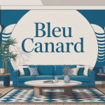 bleu canard avec quelle couleur illustration déco moderne