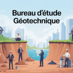 bureau d'étude géotechnique illustration construction sécurisée