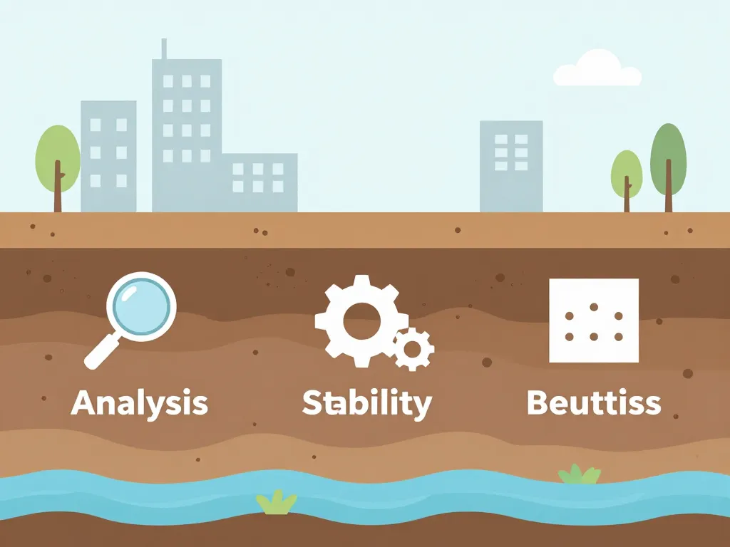 bureau d'étude géotechnique schéma couches sol analyse