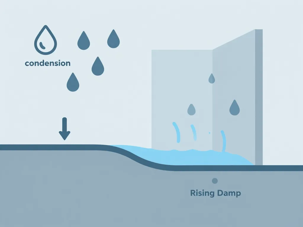 cave humide comment faire schéma origines humidité cave