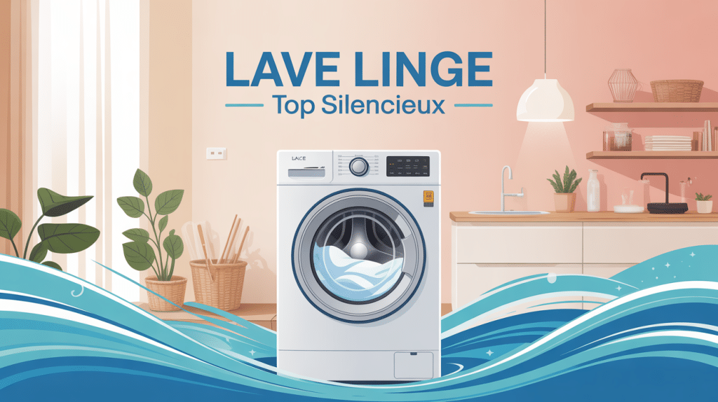 lave linge top silencieux illustration confort moderne