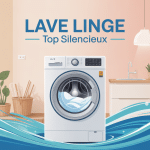 lave linge top silencieux illustration confort moderne