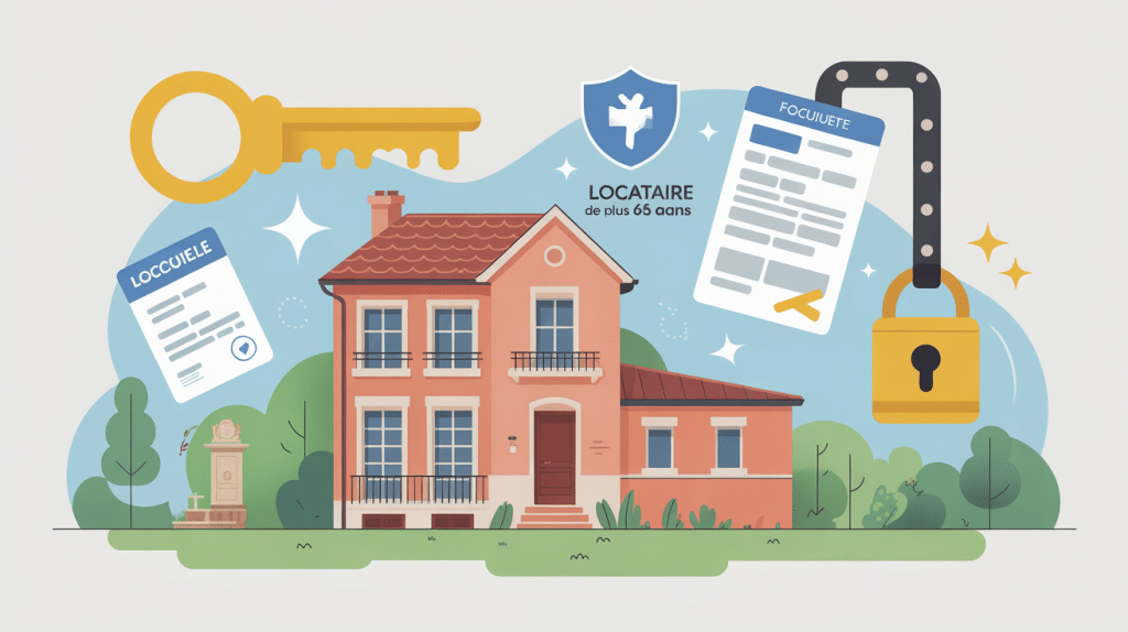 locataire de plus de 65 ans protégé illustration sécurité légale