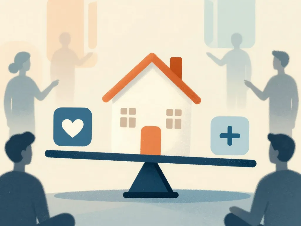 balance avis clients maison blanche constructeur illustration