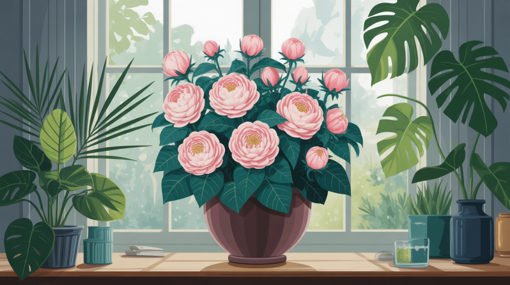 peut on garder un camelia à l'intérieur dans pièce lumineuse