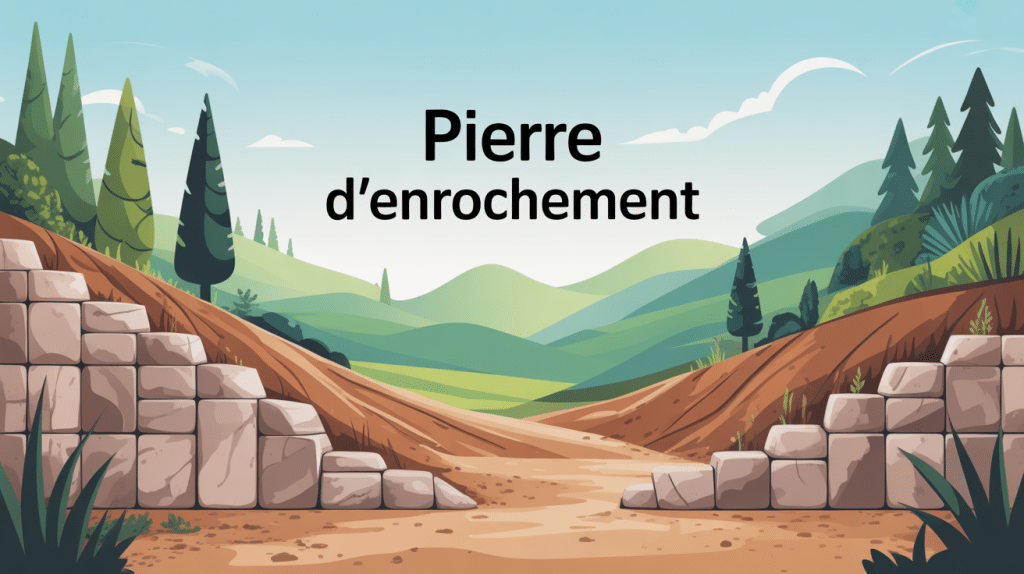 illustration pierre enrochement stabilisation terrain