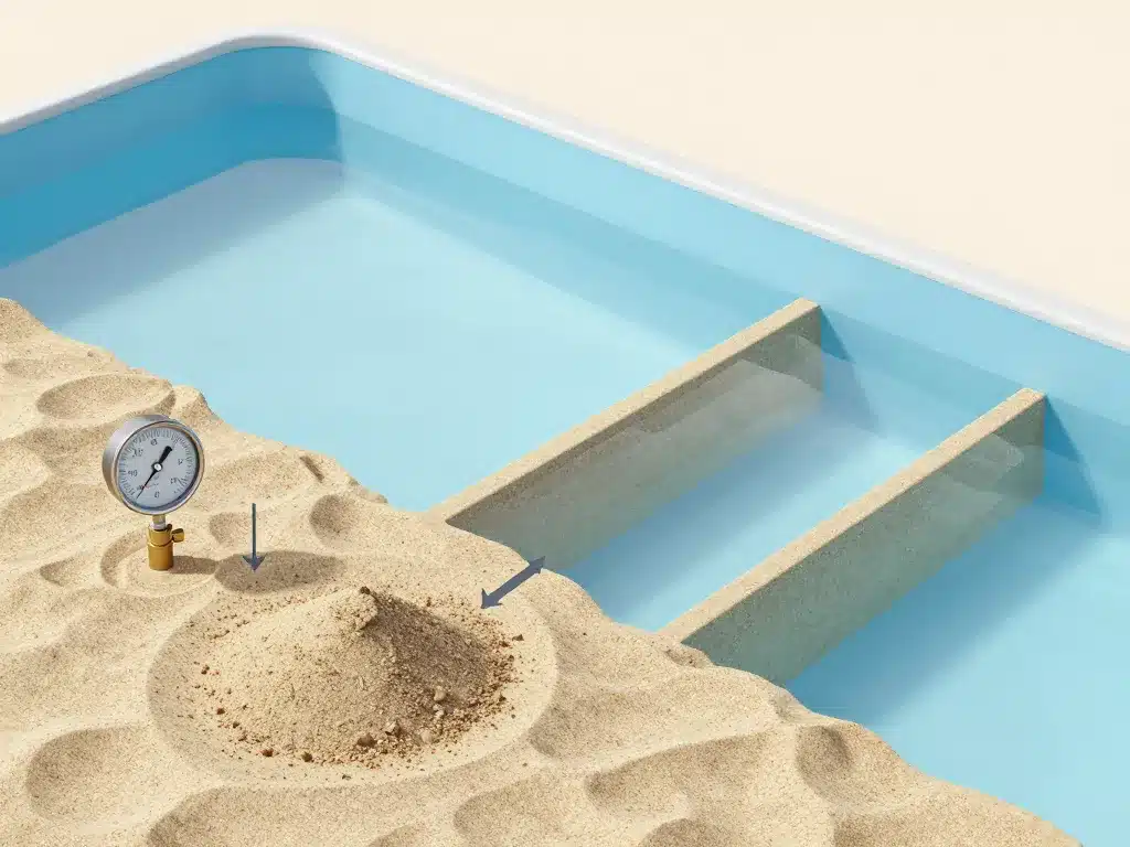 repérer le bon moment quand changer sable filtre piscine