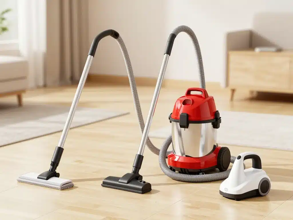 Quel est le meilleur nettoyeur vapeur ? Balai, traîneau et à main en situation maison