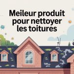 Quel est le meilleur produit pour nettoyer les toitures vue globale