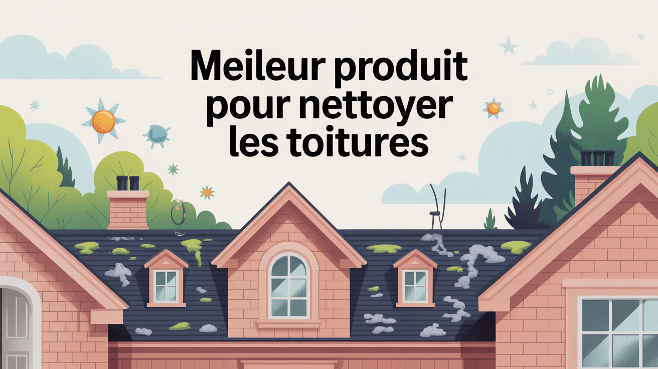 Quel est le meilleur produit pour nettoyer les toitures vue globale