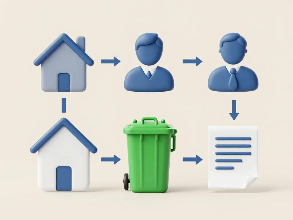 Diagramme qui est exonéré de la taxe des ordures ménagères
