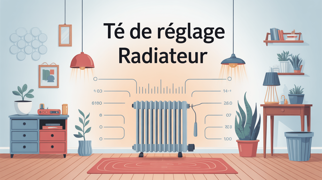 illustration té de réglage radiateur combien de tour équilibrage