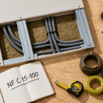 passage câble électrique dans cloison placo norme NF C 15-100