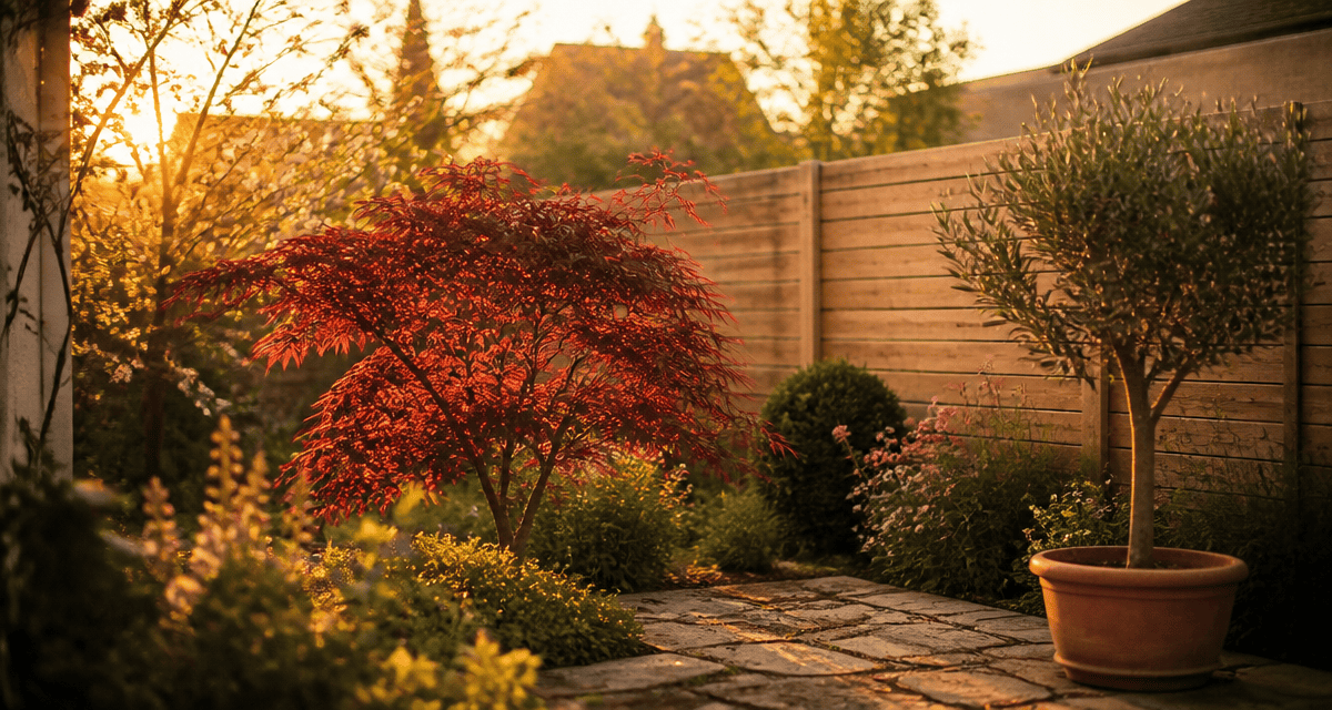 arbres pour petit jardin érable olivier amélanchier