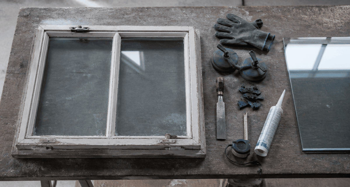 changer un double vitrage outils atelier