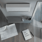 clim dans couloir pour refroidir les chambres, photo couloir moderne avec clim