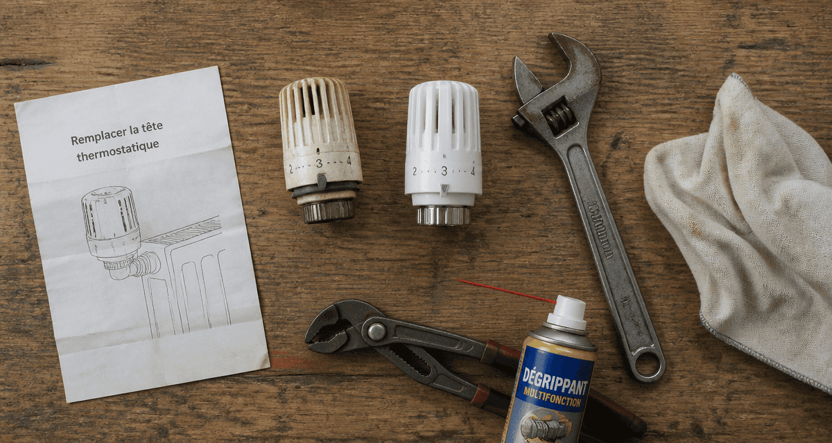 comment changer une tete de robinet thermostatique de radiateur outils