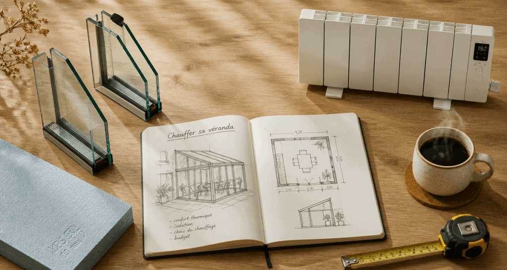 comment chauffer une veranda vue table plans et matériaux