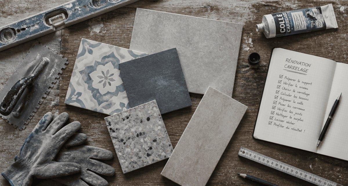 dalais-carreleur reussir sa renovation echantillons carrelage outils