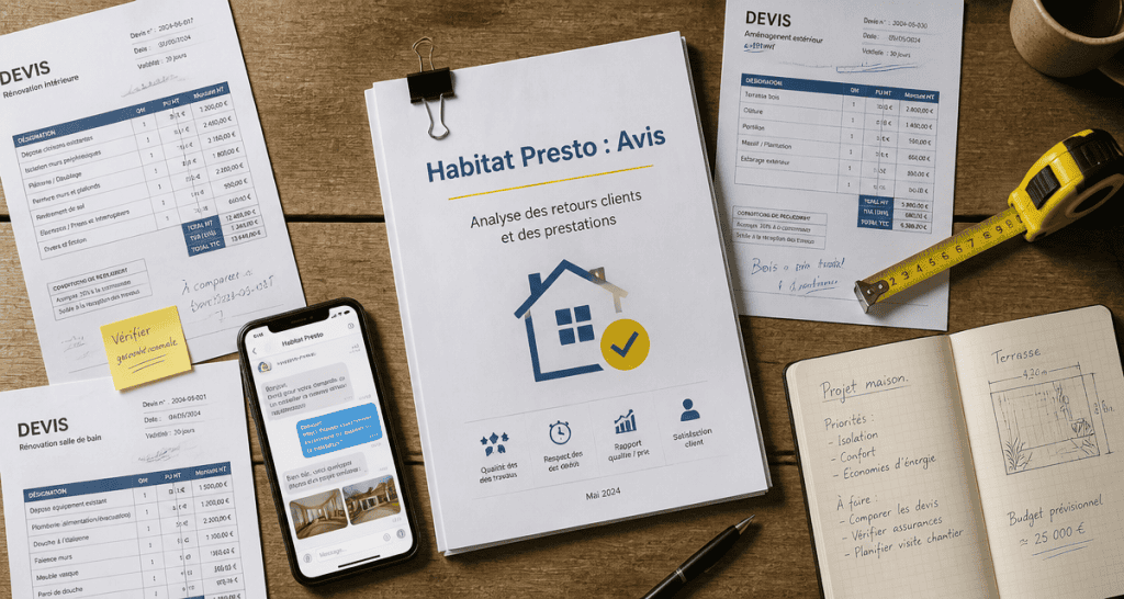 habitat presto avis dossier devis bureau