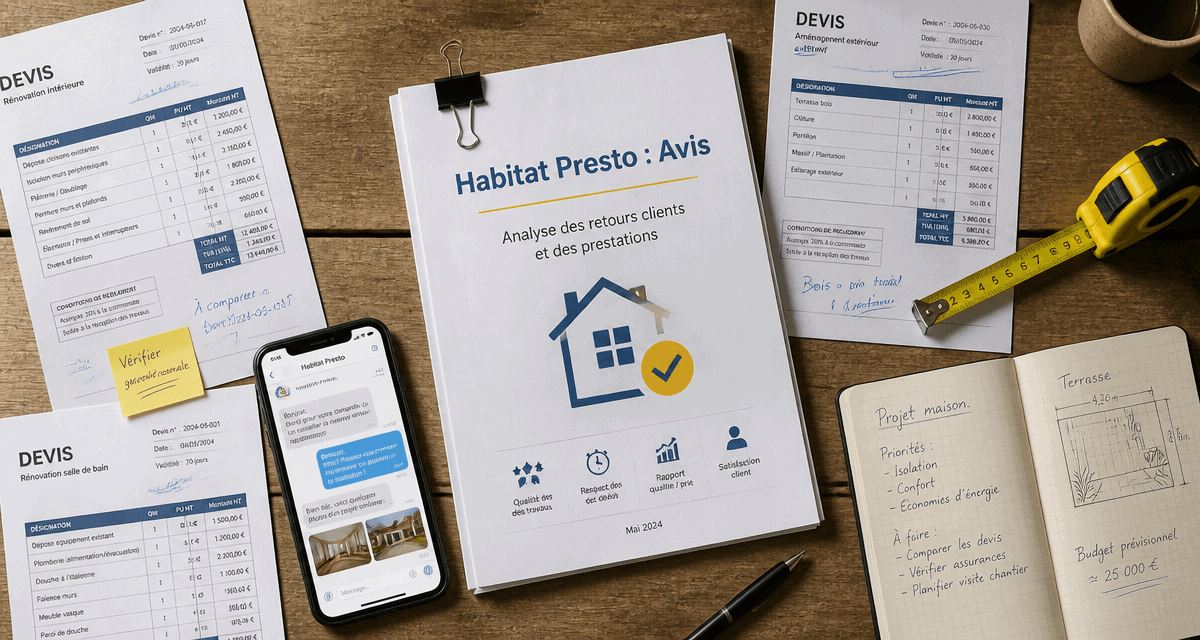 habitat presto avis dossier devis bureau