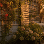 idee pour cacher un mur exterieur avec vigne et treillis