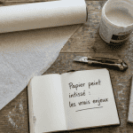 inconvénients papier peint intissé sur table de bricolage