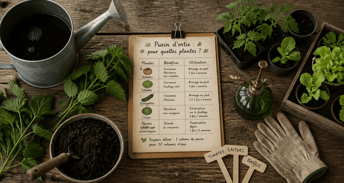 que peut on arroser avec du purin d'ortie table potager