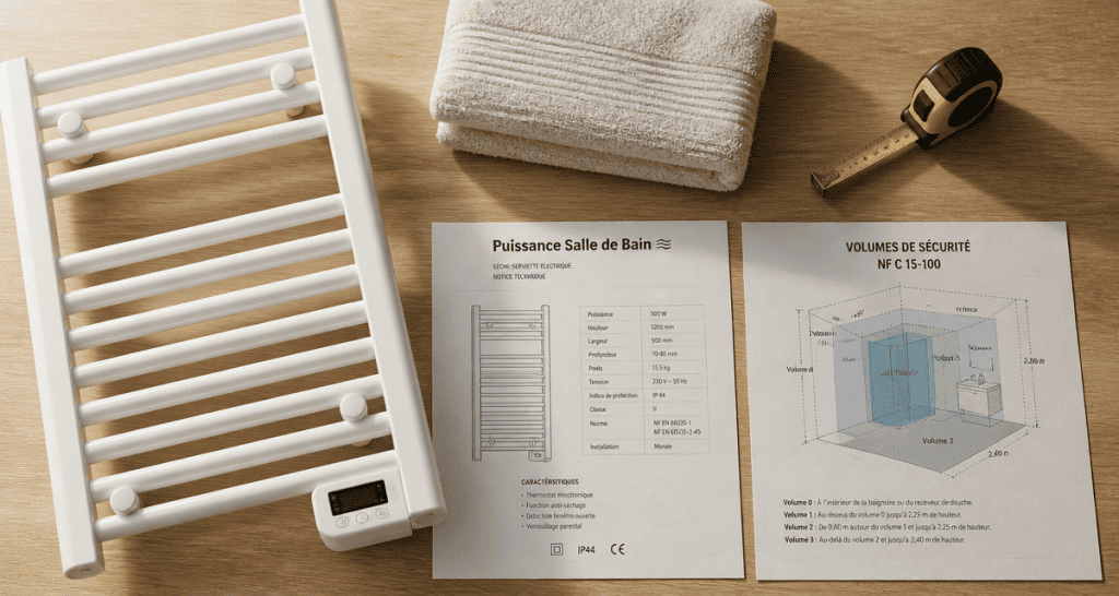 quel radiateur pour salle de bain flat-lay