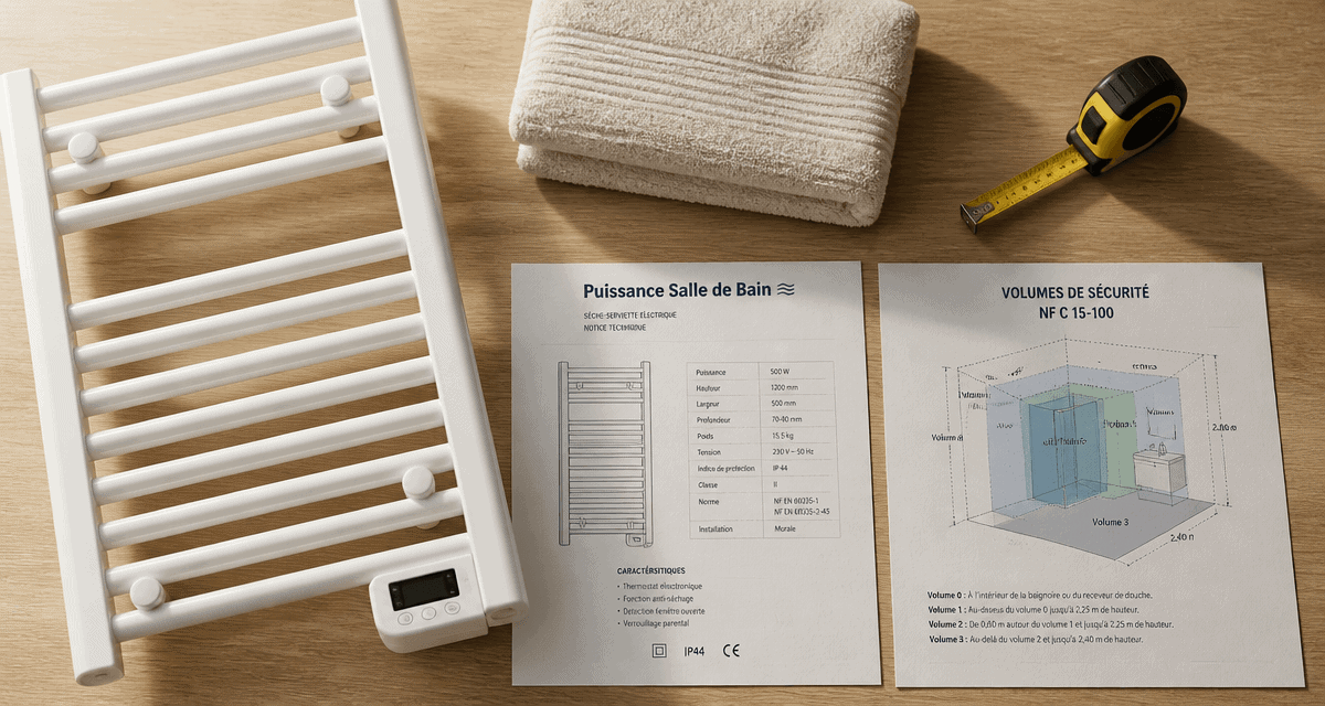 quel radiateur pour salle de bain flat-lay