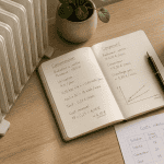 radiateur à inertie consommation sur bureau avec calculs