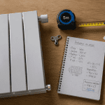 Radiateur en acier pour chauffage central sur plan de travail