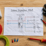 schema branchement disjoncteur différentiel 30ma avec outils