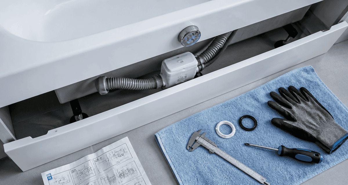 trop plein baignoire vue installation joint 29 mm