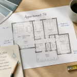 plan appartement t4 sur bureau