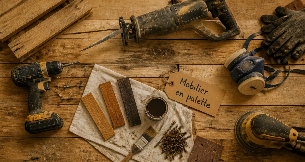 fabriquer meuble palette outils bois