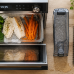 fonctionnement four vapeur avec légumes et poisson