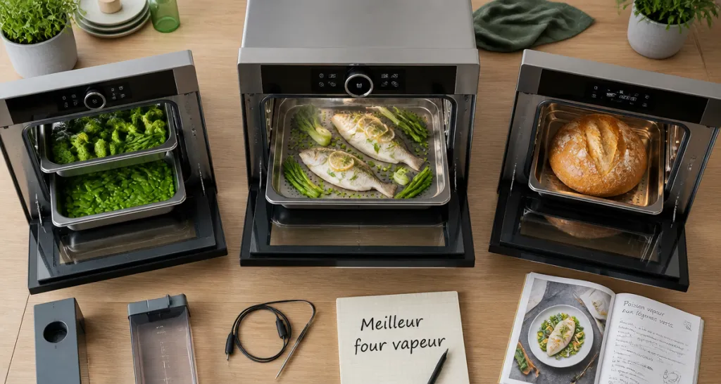Meilleur four vapeur ouvert avec plats cuisinés