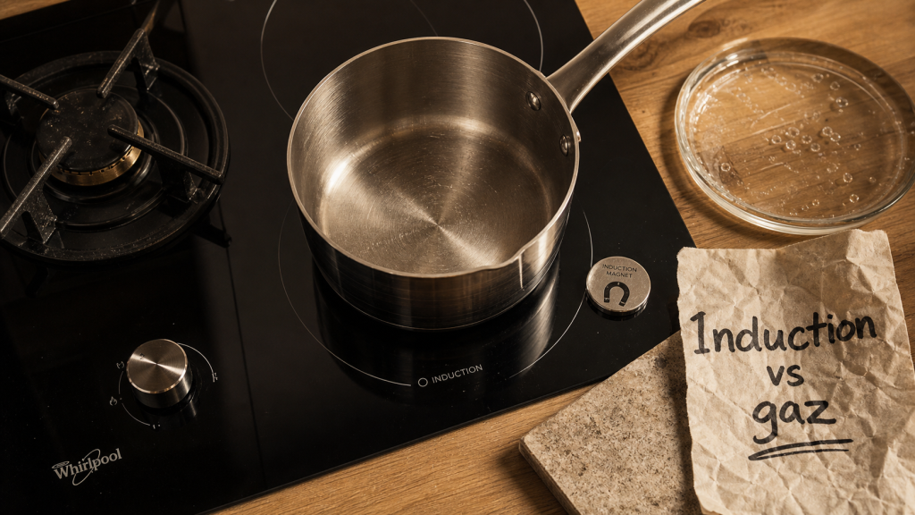 Meilleur plaque de cuisson : test aimant sur vitrocéramique et casserole inox