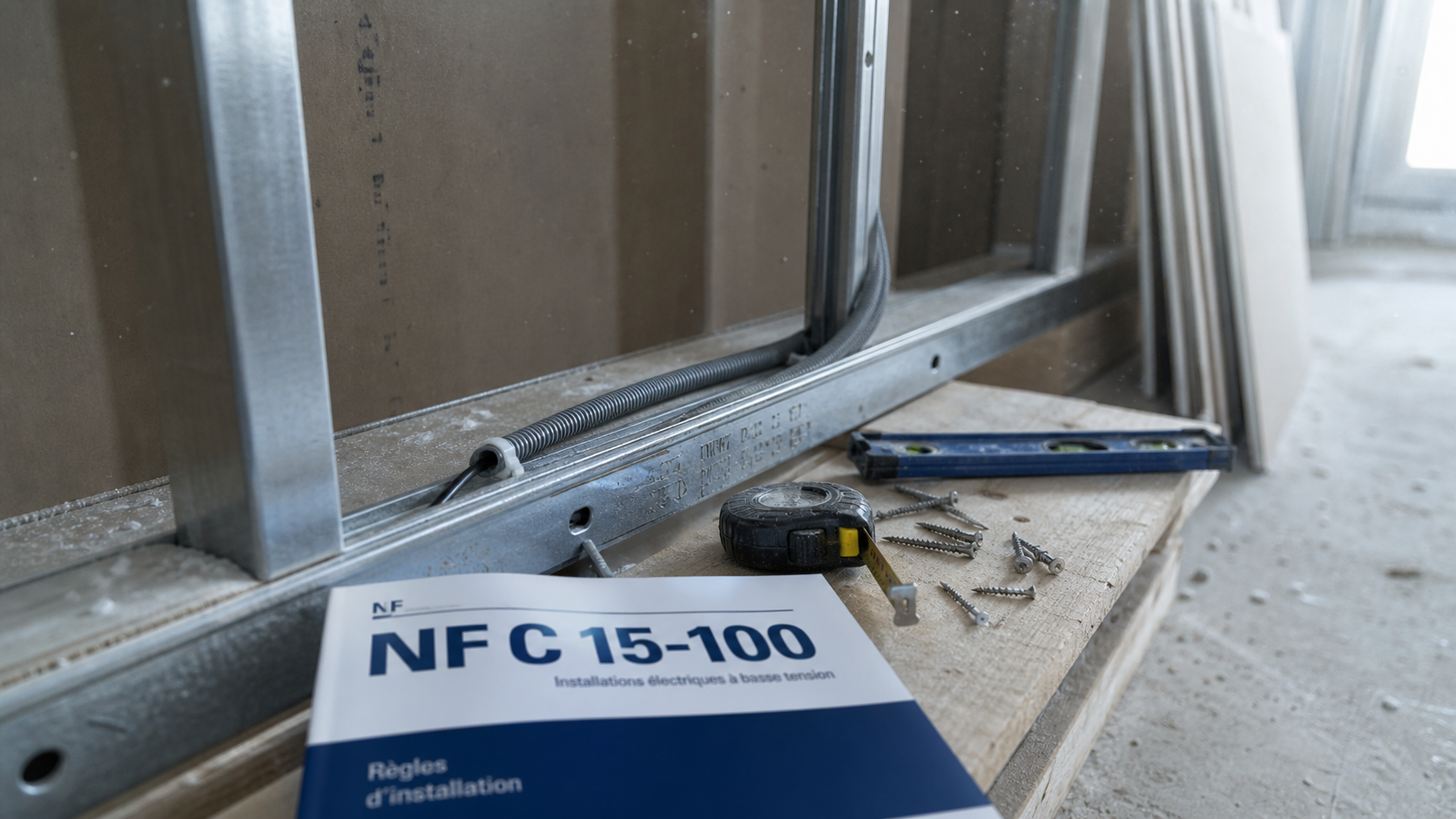 Norme câble sans gaine dans cloison placo : gaine de sécurité obligatoire