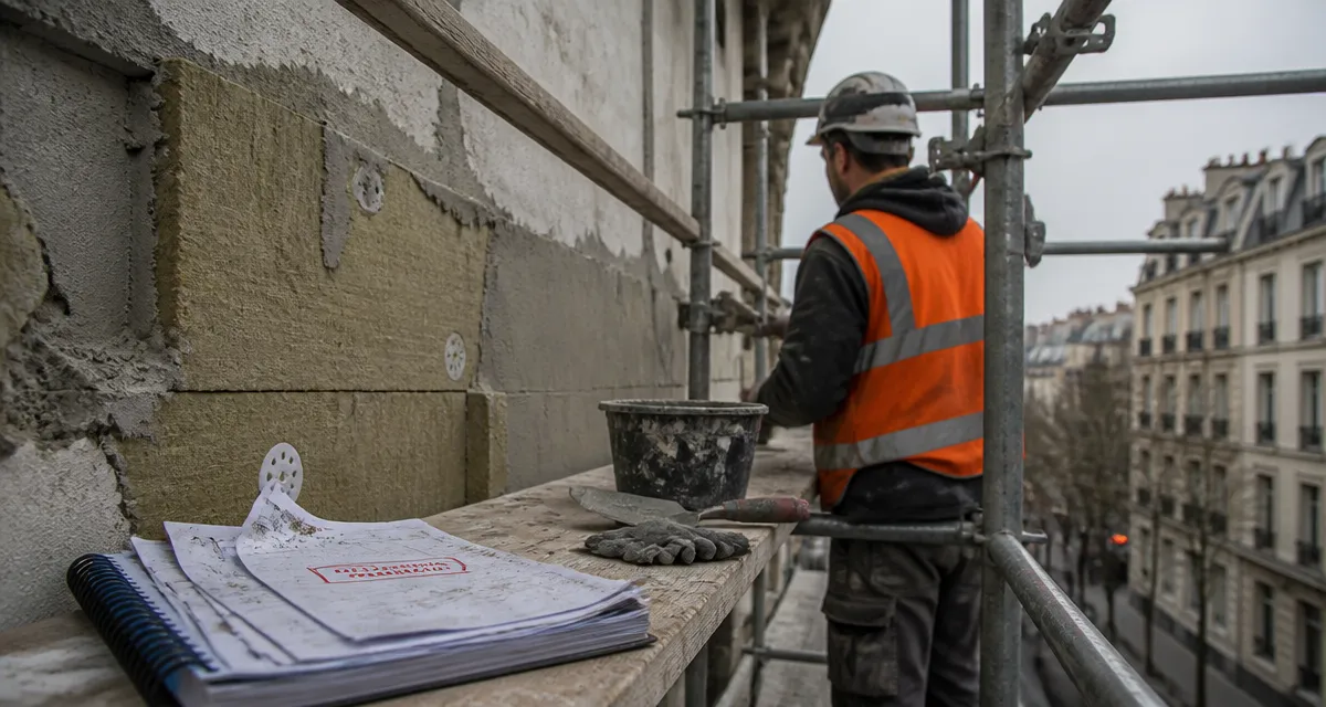 Nouvelle loi ravalement de façade et isolation thermique 2025 : façade en travaux et ITE