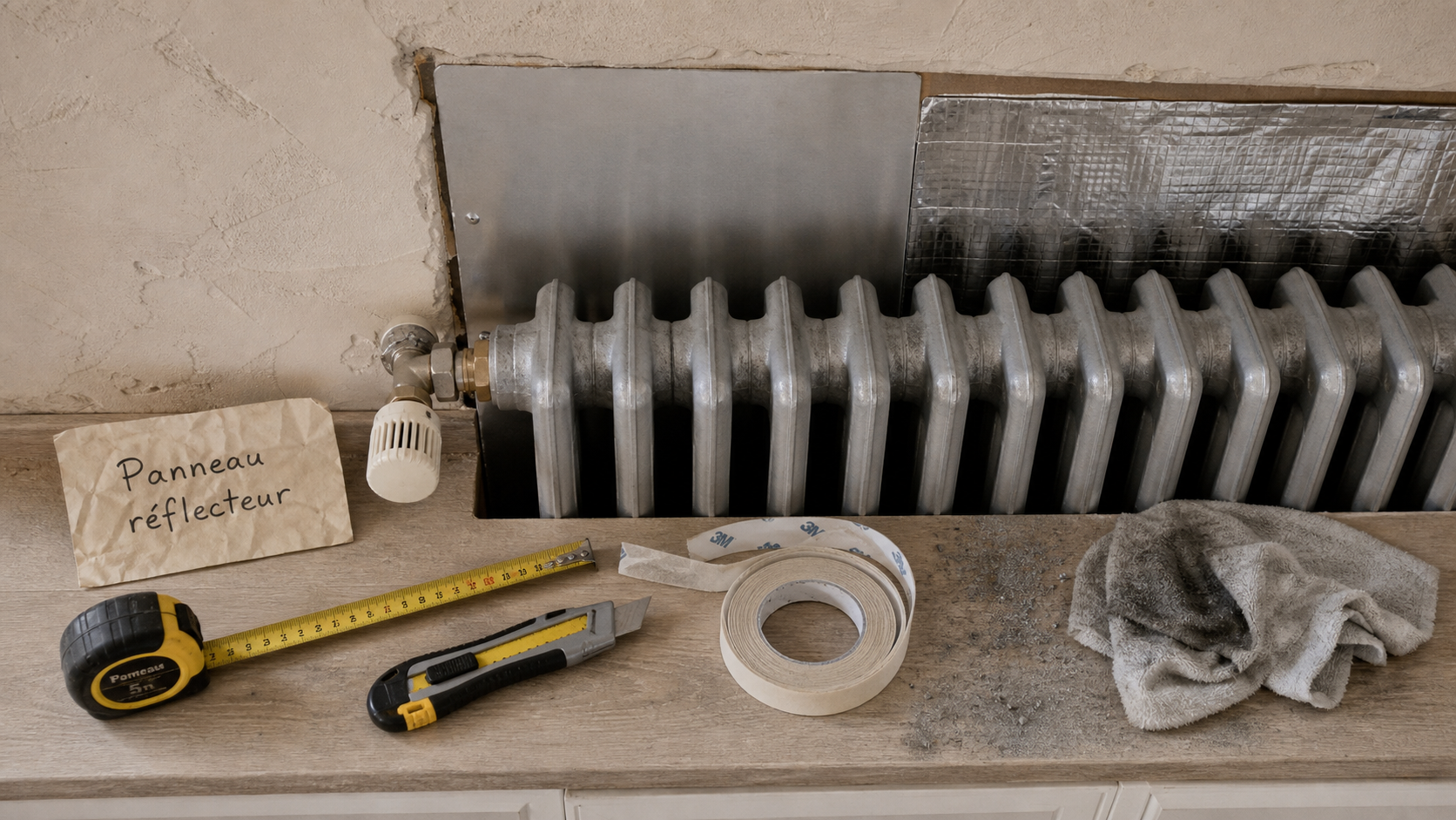Panneau réflecteur radiateur : pose et économies de chauffage