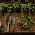 Que faire des vieux fraisiers : rosettes à replanter et biomasse à composter