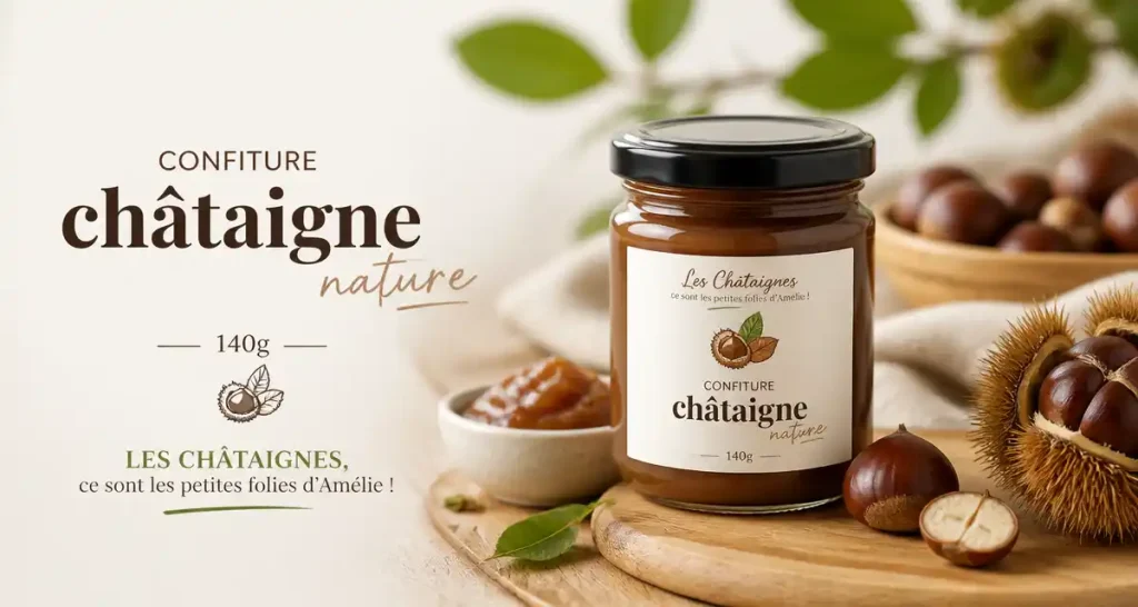 Confiture châtaigne nature – 140g