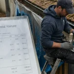Exemple devis démoussage toiture 140 m², acompte 30 %