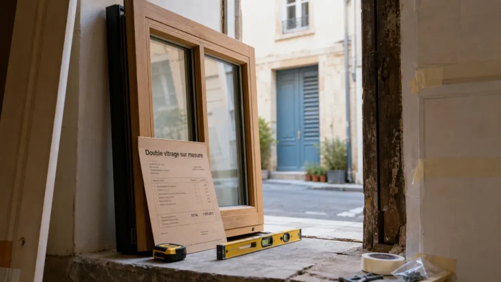 Fenêtre double vitrage sur mesure : PVC, bois ou aluminium, le bon choix selon l’ouverture, le vitrage et le budget