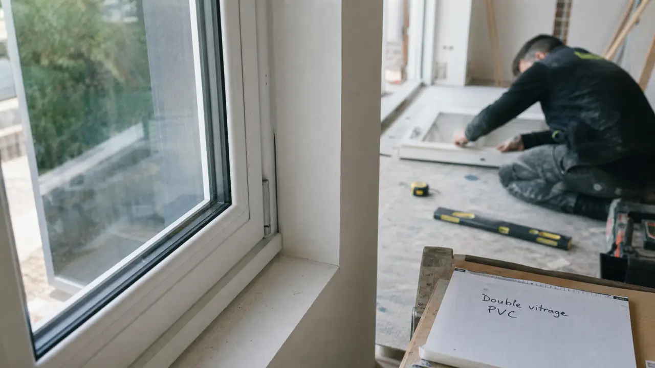 Fenêtres double vitrage PVC 70 mm Uw 1,4 : installation et réglages