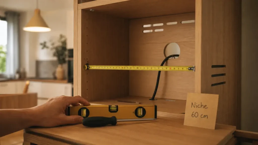 Four encastrable en colonne : 60 cm, aération et erreurs à éviter