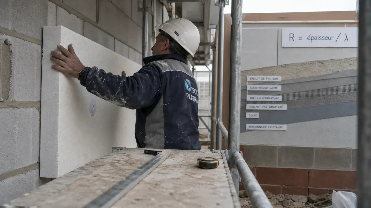 Isolation extérieure quelle épaisseur : panneaux 9 12 15 cm sur façade