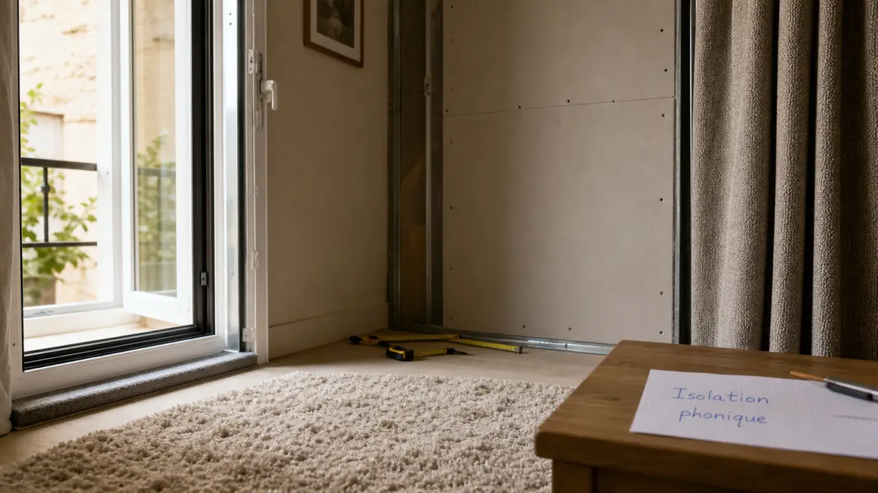 Isoler phoniquement une pièce : fenêtre, bas de porte et tapis anti-bruit